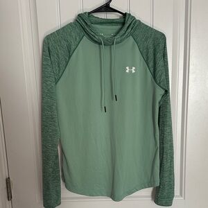 Under Armour Women’s Heat Gear Athletic Two-Tone Green Hoodie Size Medium/lose